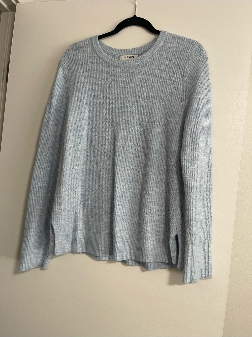Old Navy Light Blue Ribbed Crewneck Sweater